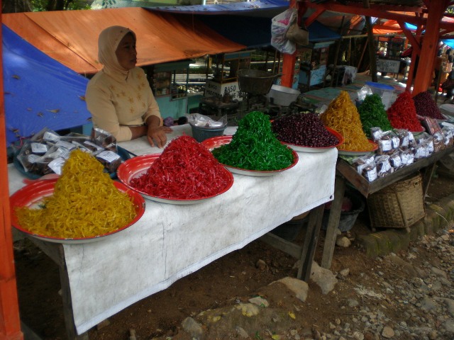 Warna warni pepaya warna pewarna