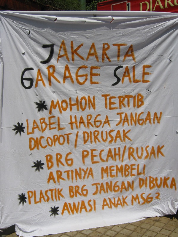 jakarta garage sale